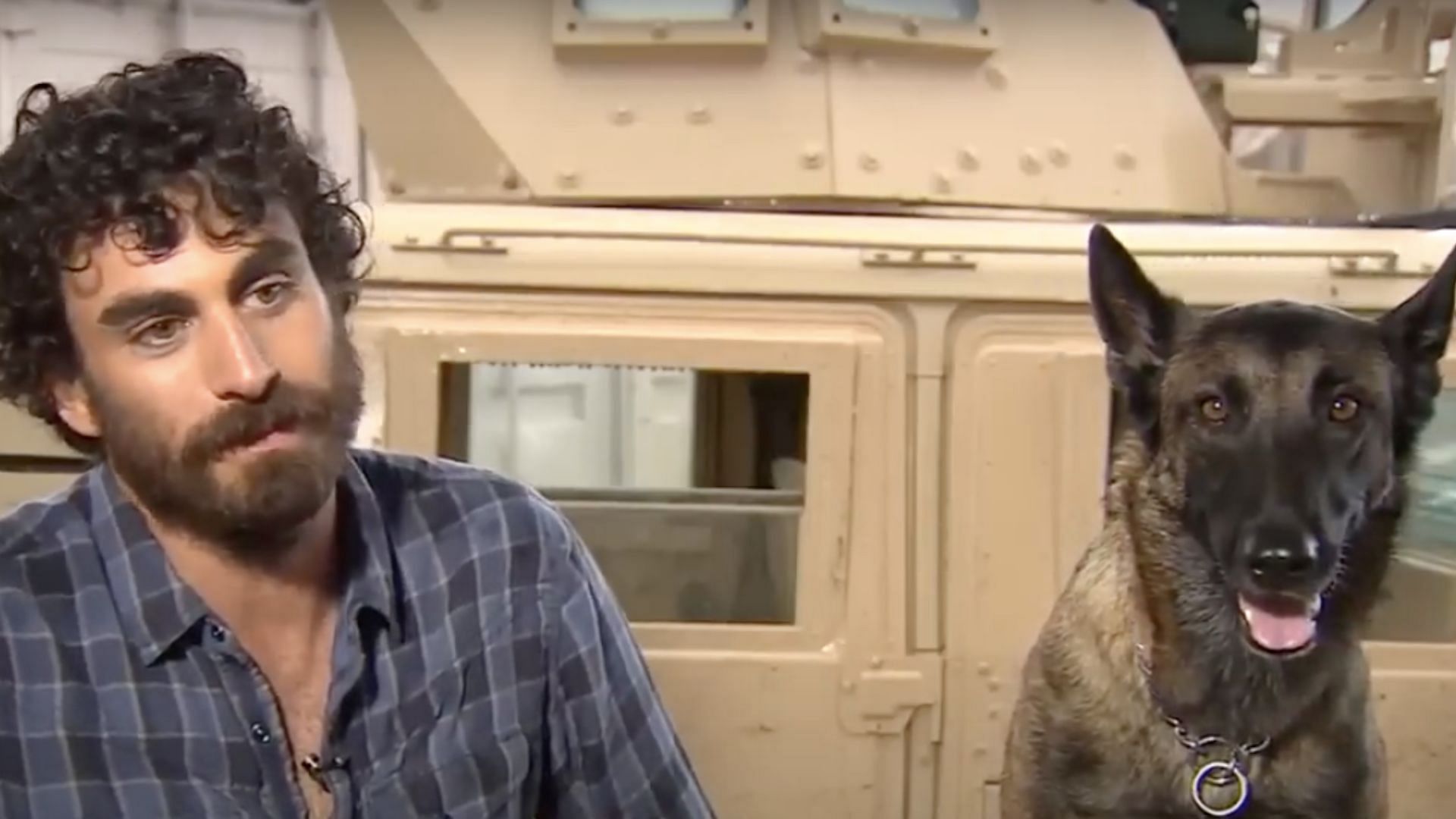 Melnick and his dog Dita, who plays Cerberus in SEAL Team (Image via CBS Philadelphia)